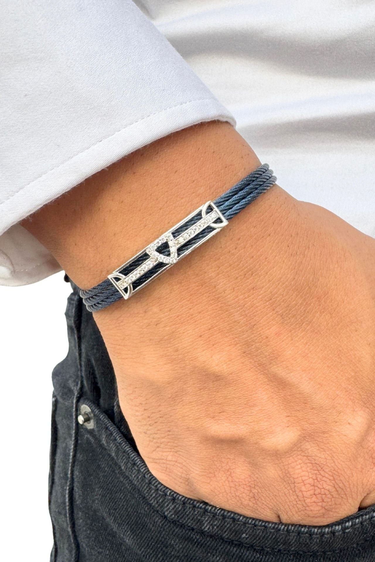 Premium Silver metallic bracelet