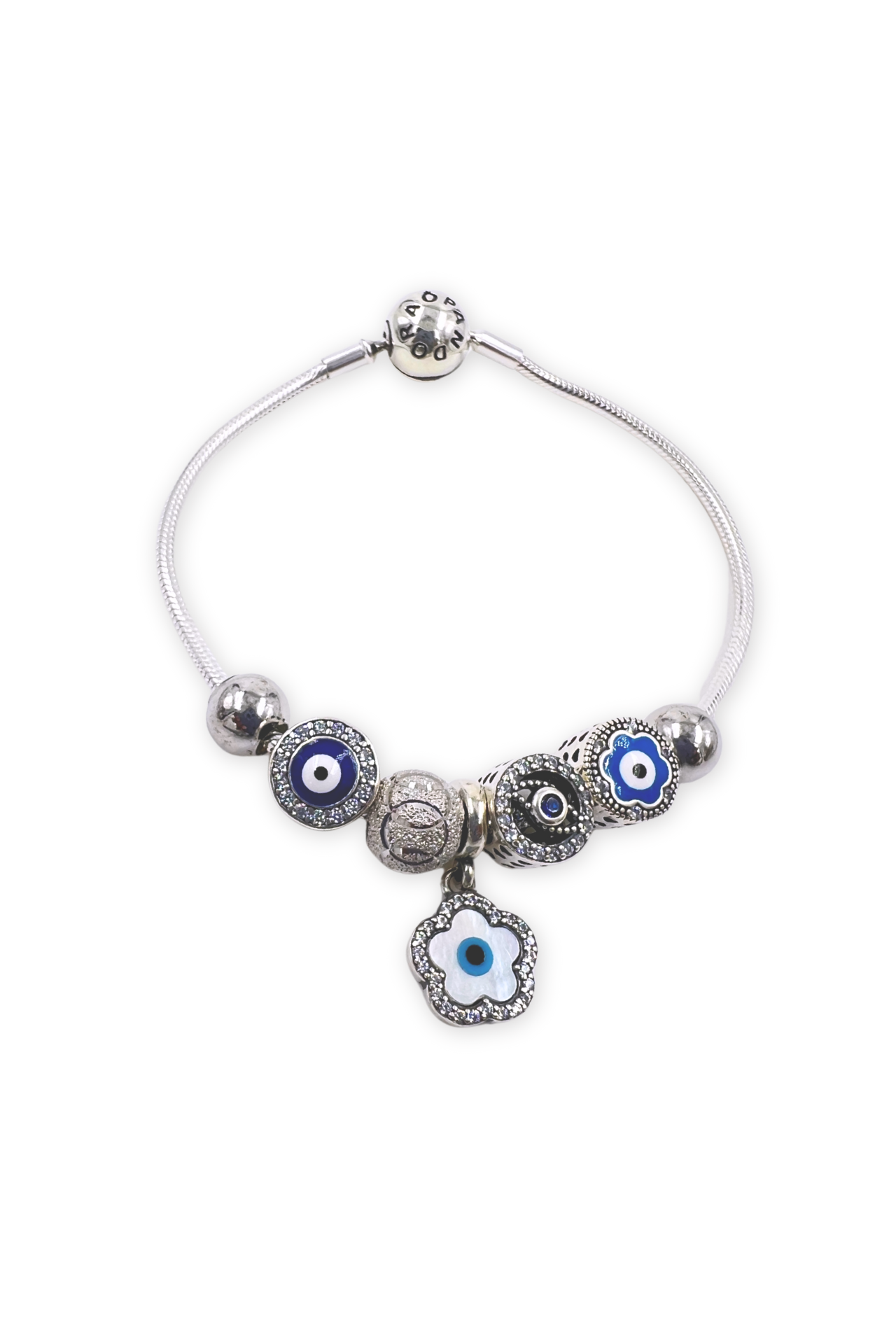 Pandora Style Evil-Eye Bracelet
