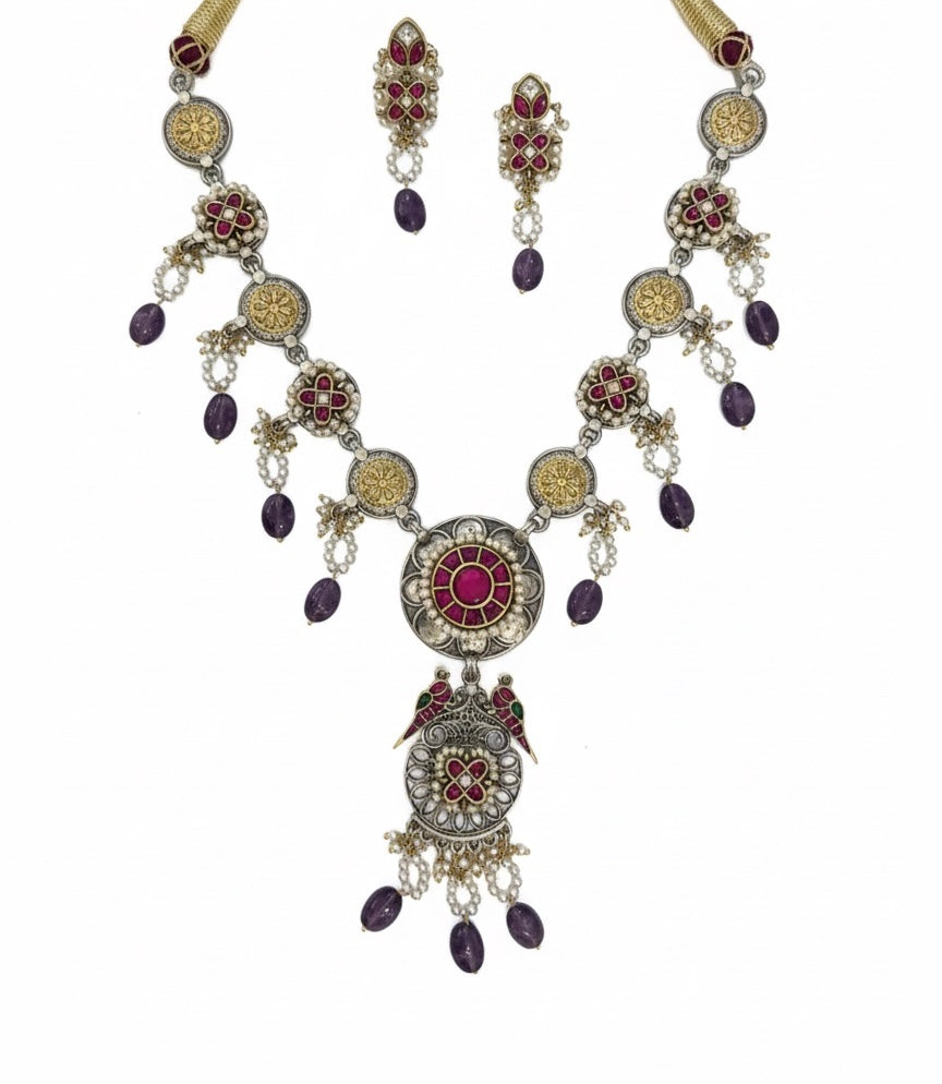 Antique Silver Fusion Necklace