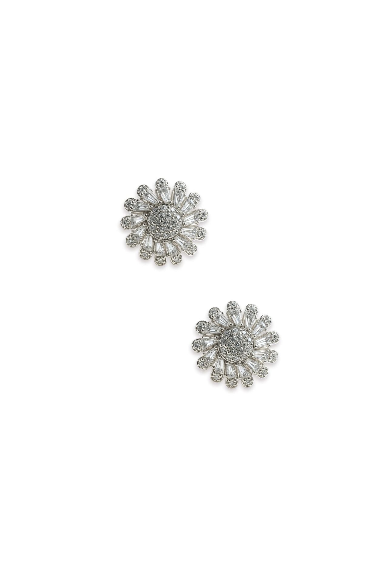 Flower Moissanite Earrings