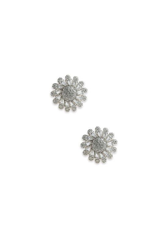 Flower Moissanite Earrings