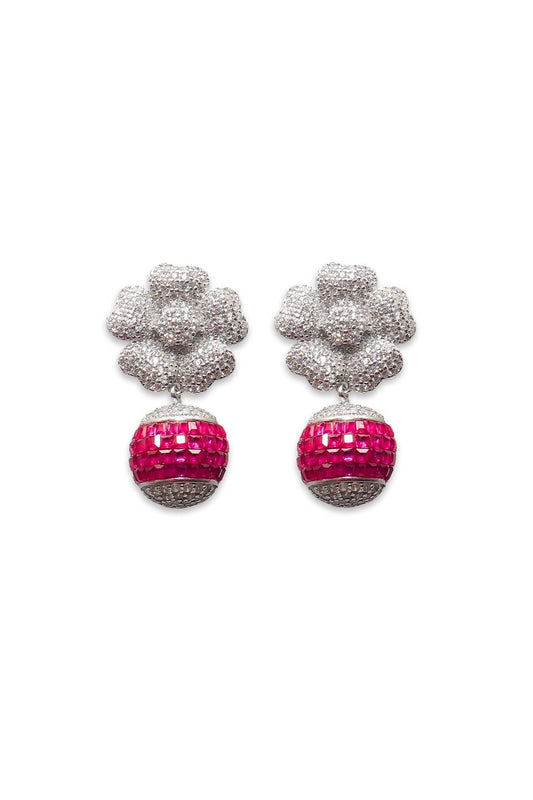 Floral Sphere Studs