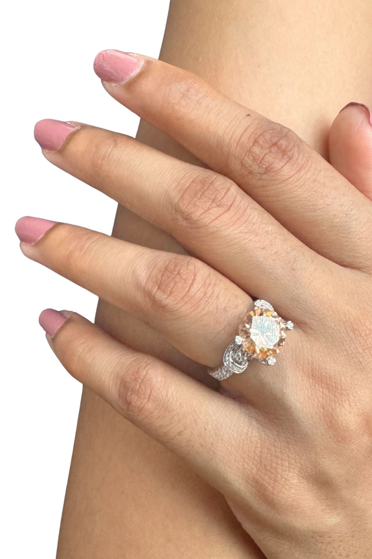 Morganite Cocktail Ring