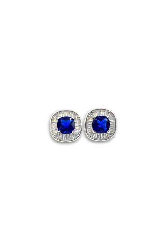 Sapphire Baguette Studs
