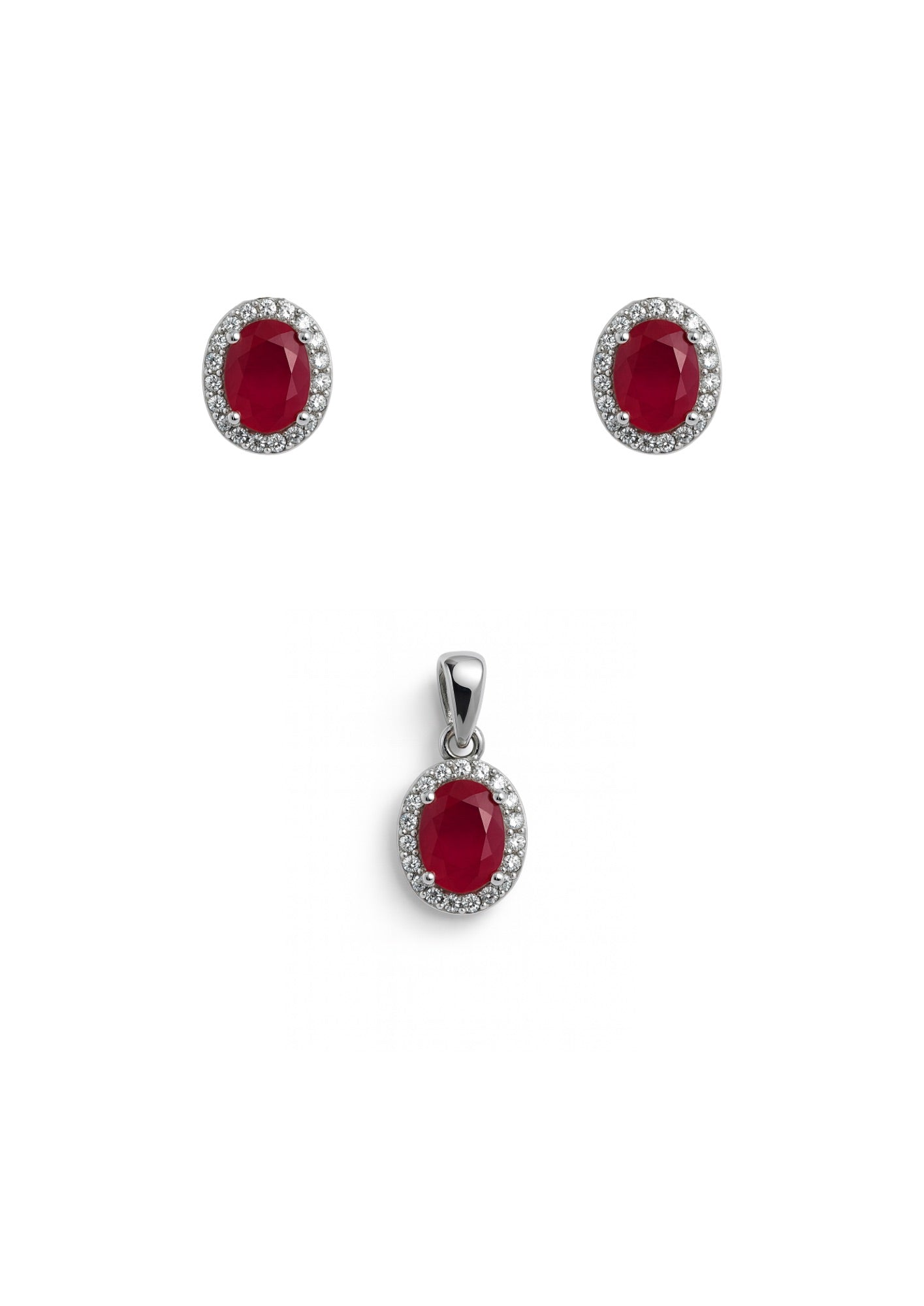 Oval Ruby Set