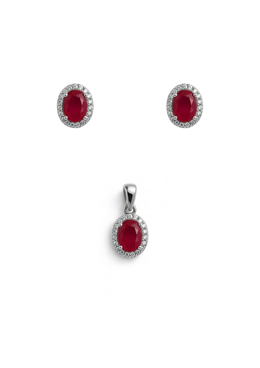 Oval Ruby Set
