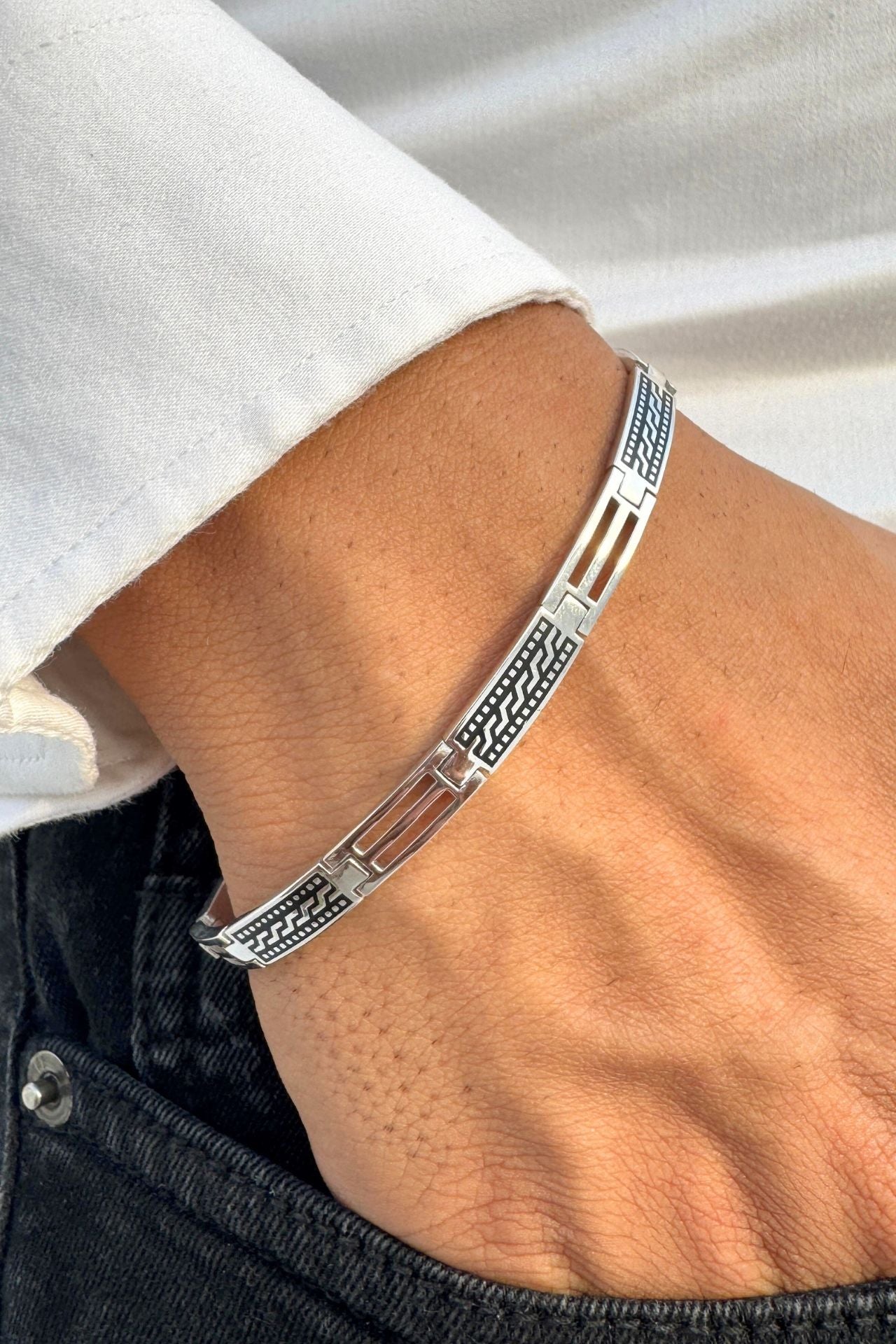 925 Silver Enamelling Bracelet