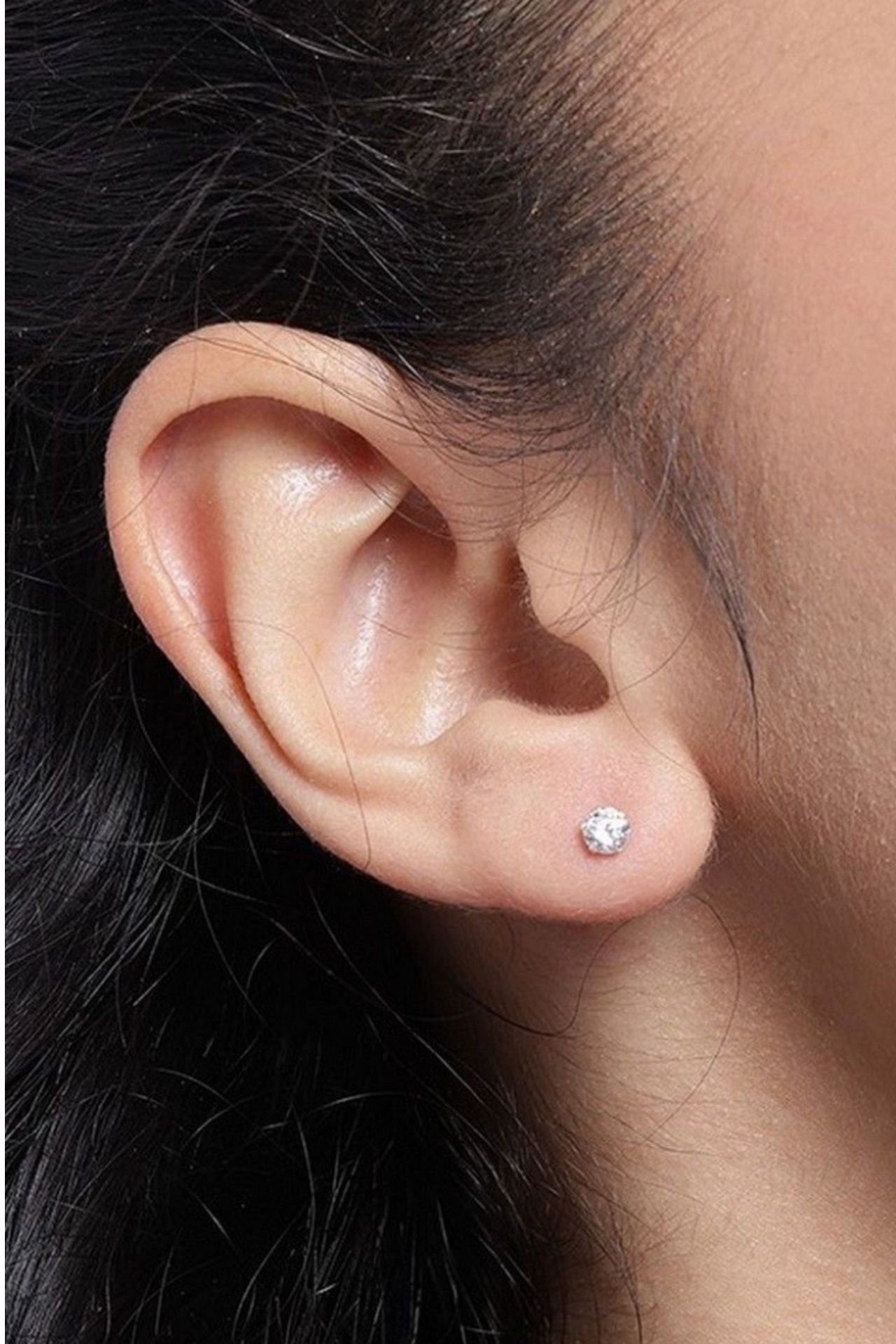 Solitaire Stud Earrings