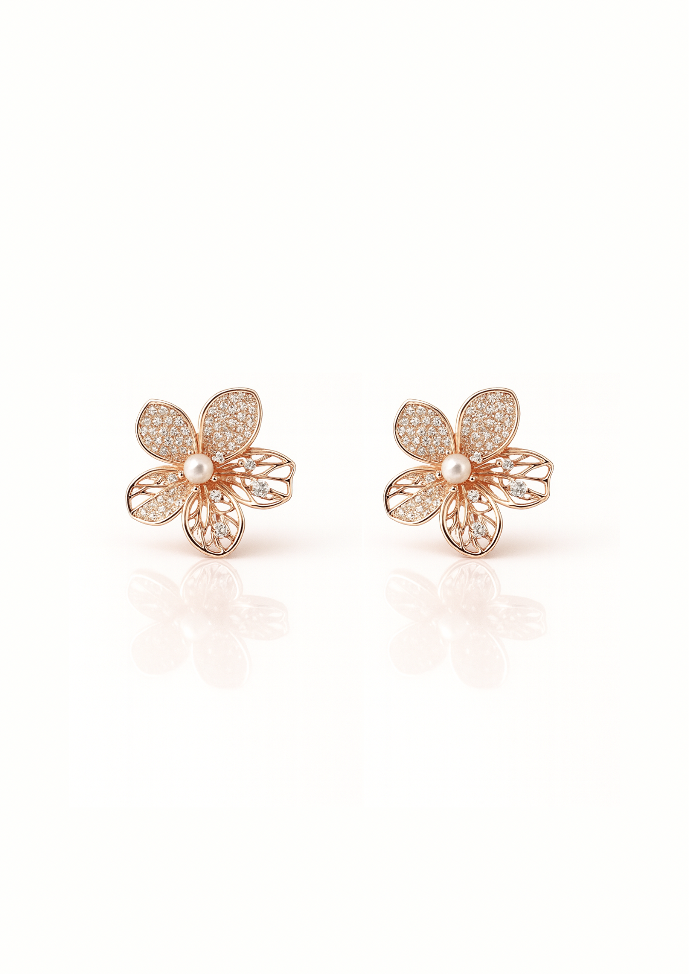 Rose Floral Studs