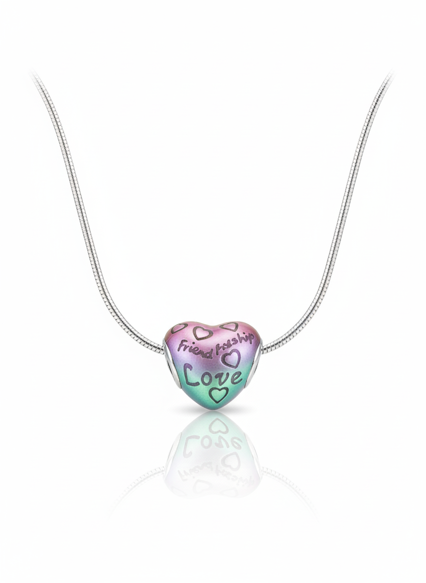 Colorful heart charm