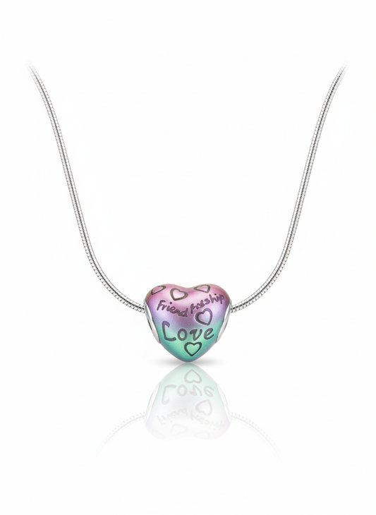 Colorful heart charm