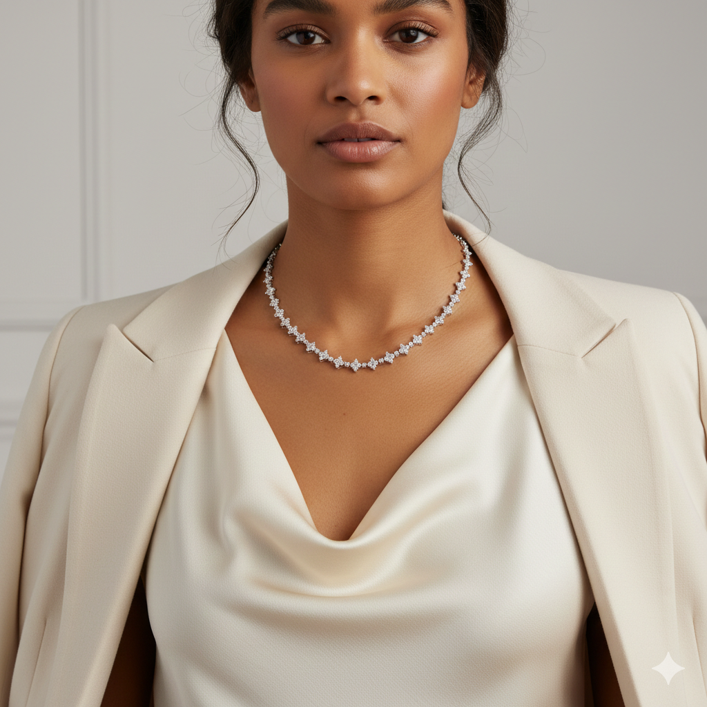 Silver Flom Necklace